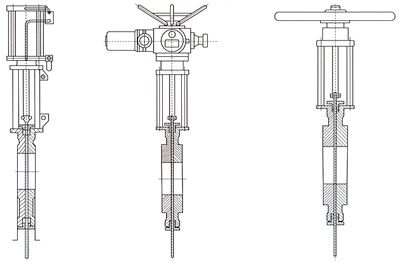 氣動插板閥結(jié)構圖